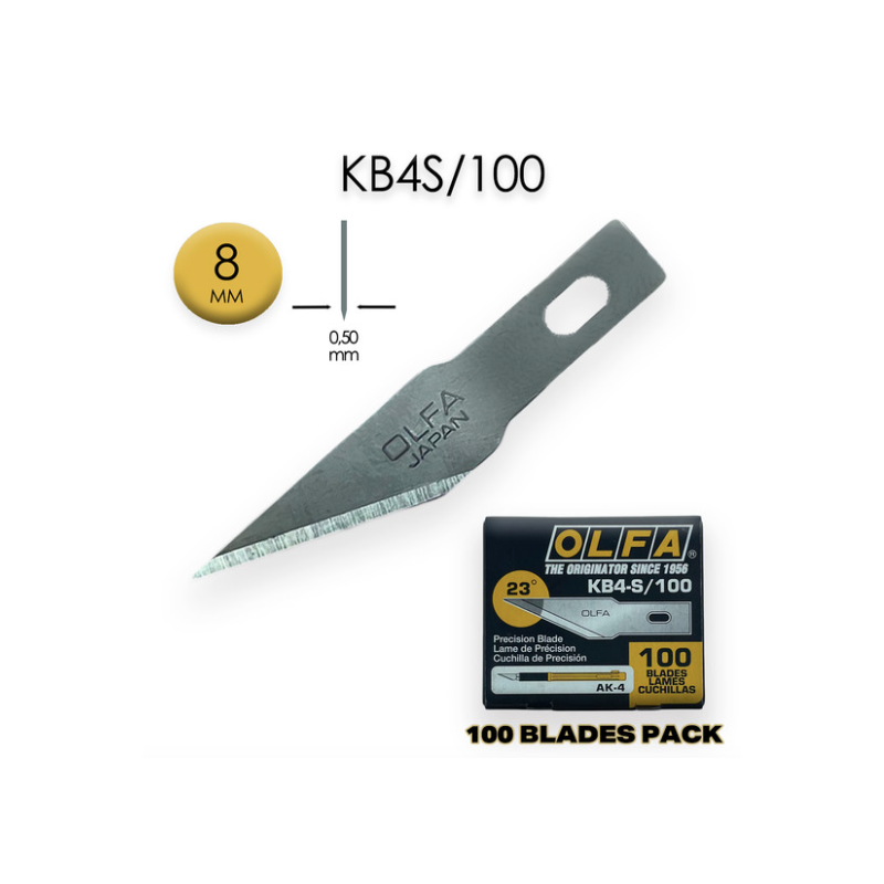JUEGO CUCHILLAS OLFA KB-4S/100
