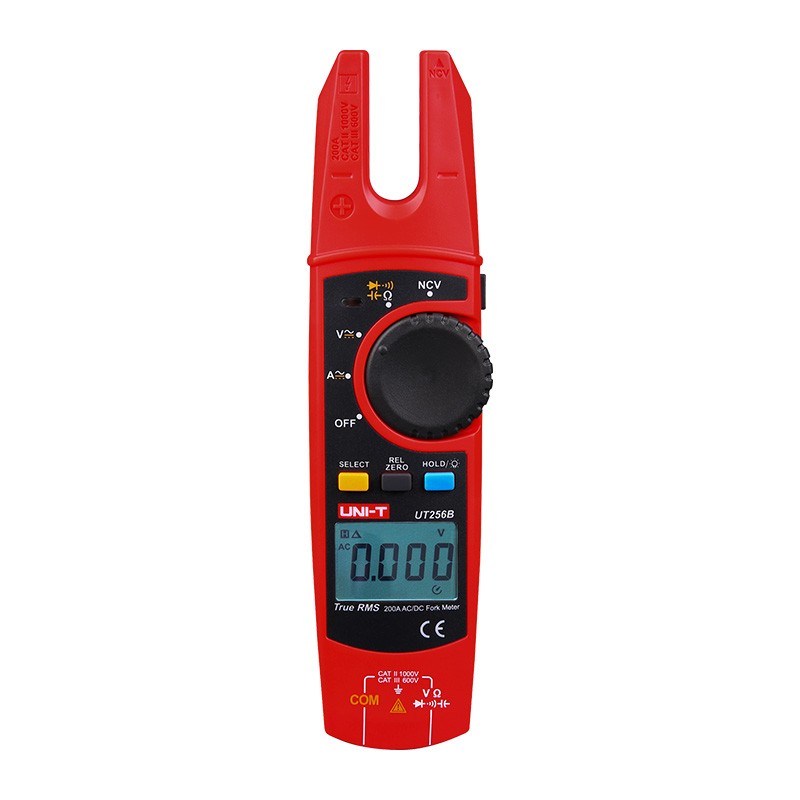 PINZA VOLTIAMPERIMETRICA 60A - 200A TRUE RMS (FORK METER) Volts DC: 200mV-1000V. Volts AC:
