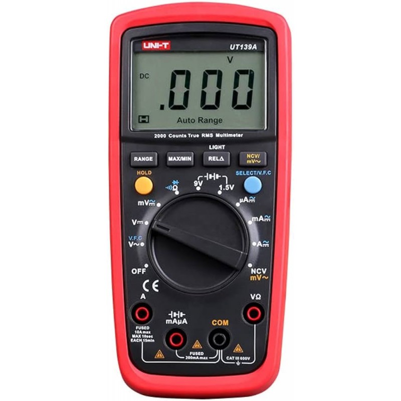 MULTIMETRO TRUE RMS MARCA UNI-T Rangos: Volts DC: 40mV - 600V. Vo