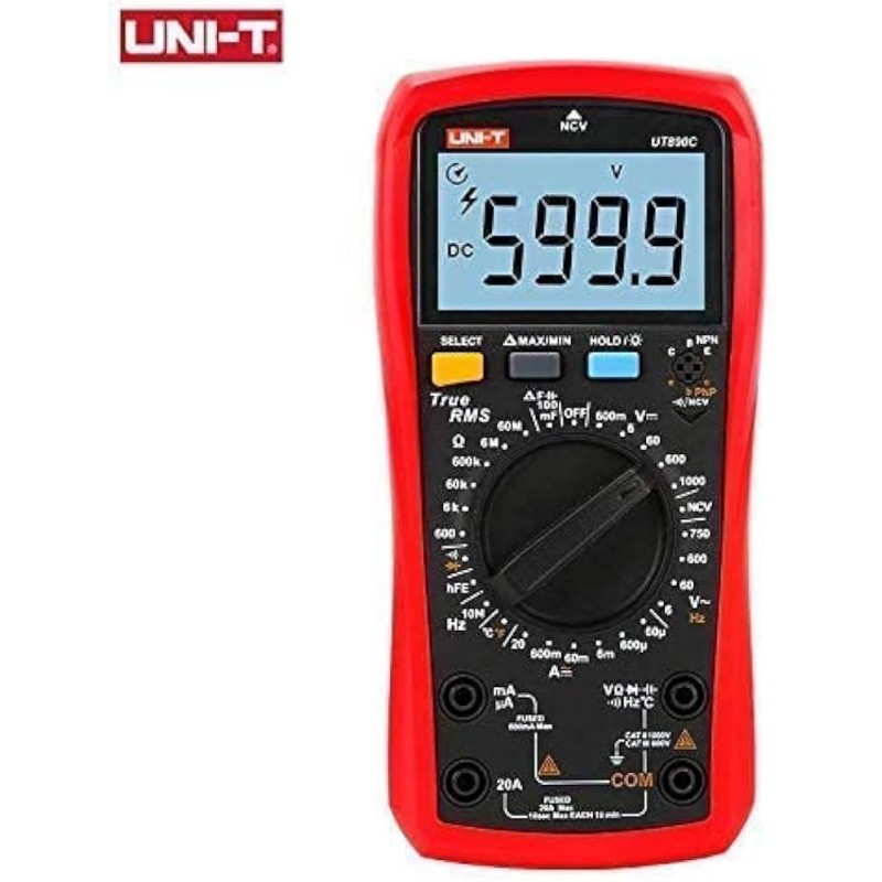 MULTIMETROS DIGITALES MARCA UNI-T ESPECIAL PARA REFRIGERACION Y CLIMATIZACIÓN Rangos: Volts DC: 600mV/6V/60V/60