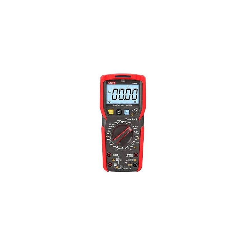 MULTIMETRO DIGITAL NCV ALARMA VISUAL Y SONORA MARCA UNI-T Rango: Volts DC: 600mV/6V/60V/600