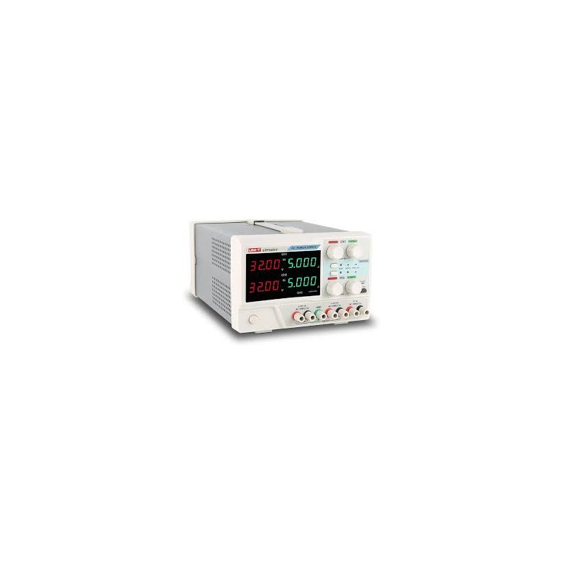 FUENTES REGULADAS VARIABLES DOBLE Y TRIPLE MARCA "UNI-T" Fuente Doble de 0-32 Vol. 0-5A. y