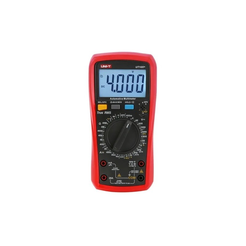 MULTIMETRO DIGITAL AUTOMOTRIZ UNI-T UT105+