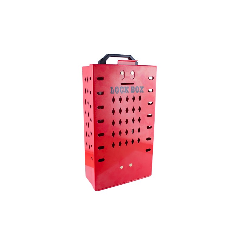 CAJA DE BLOQUEO COLECTIVO VERTICAL IFAM | ESTACION LOTO DE 14 CANDADOS
