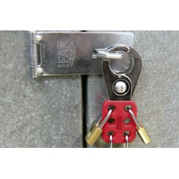 PORTACANDADOS MÚLTIPLE DE ACERO LOTO IFAM PMI | ARO 25mm PARA BLOQUEO INDUSTRIAL