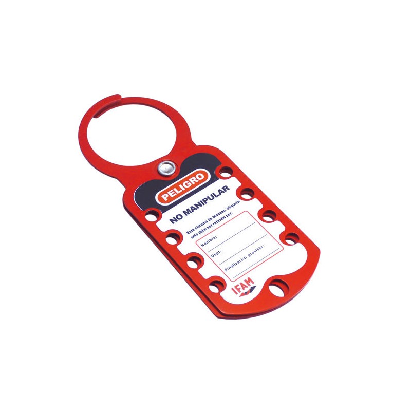 PORTACANDADOS MÚLTIPLE LOTO IFAM | 100% ALUMINIO PARA BLOQUEO MECÁNICO