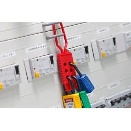 PORTACANDADOS DIELECTRICO LOTO IFAM | 100% PLASTICO PARA BLOQUEO ELECTRICO