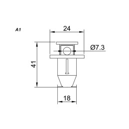 BLOQUEO PARA INTERRUPTOR TERMOMAGNETICO IFAM A1 | DISYUNTOR LOTO NO CONDUCTOR