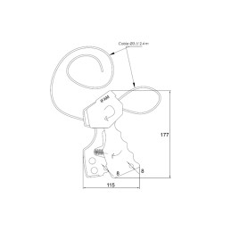 CANDADO DE CABLE DIELECTRICO LOTO IFAM | CABLE PLASTICO 3mm NO CONDUCTOR
