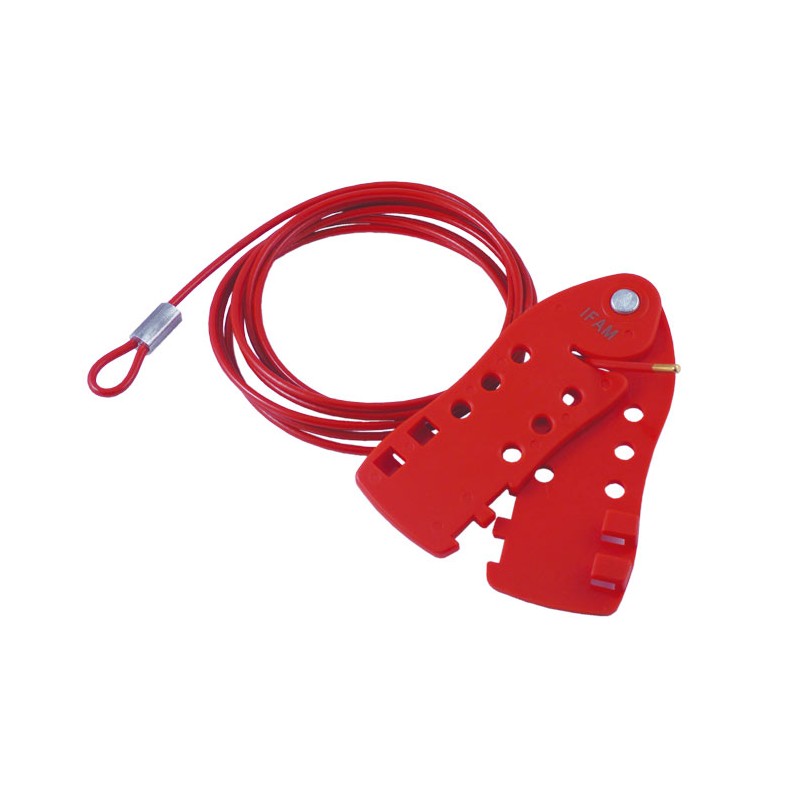 CANDADO DE CABLE CULTIPLE LOTO IFAM | CABLE DE ACERO 4mm PARA 6 CANDADOS