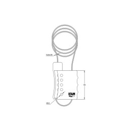 CANDADO DE CABLE MULTIPLE LOTO IFAM | CABLE DE ACERO 3mm PARA 5 CANDADOS